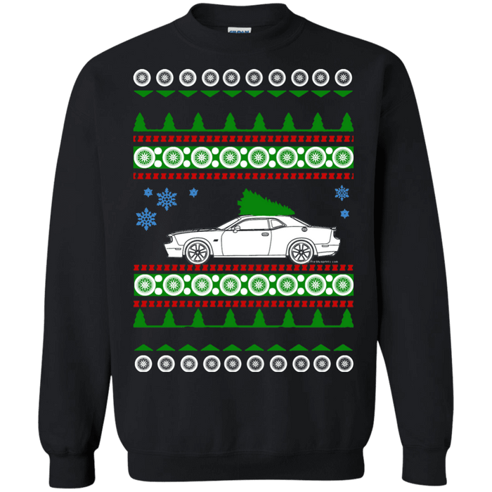 american car or truck like a  Challenger 2017 Ugly christmas sweater sweatshirt