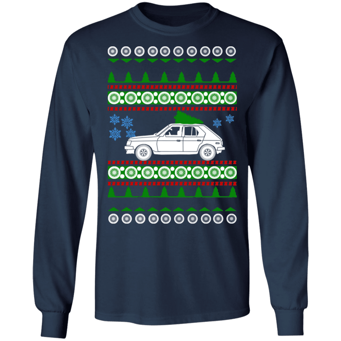 american car or truck like a  Omni GLH turbo Ugly Christmas Sweater Long Sleeve t-shirt sweatshirt