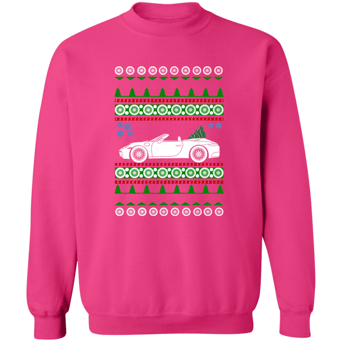 German Car like a 992 Carrera 4S Cabriolet Ugly Christmas Sweater Sweatshirt