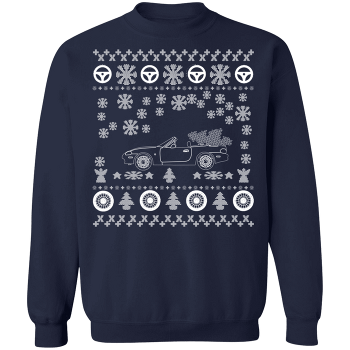 Mazda Miata NB v2 ugly christmas sweater