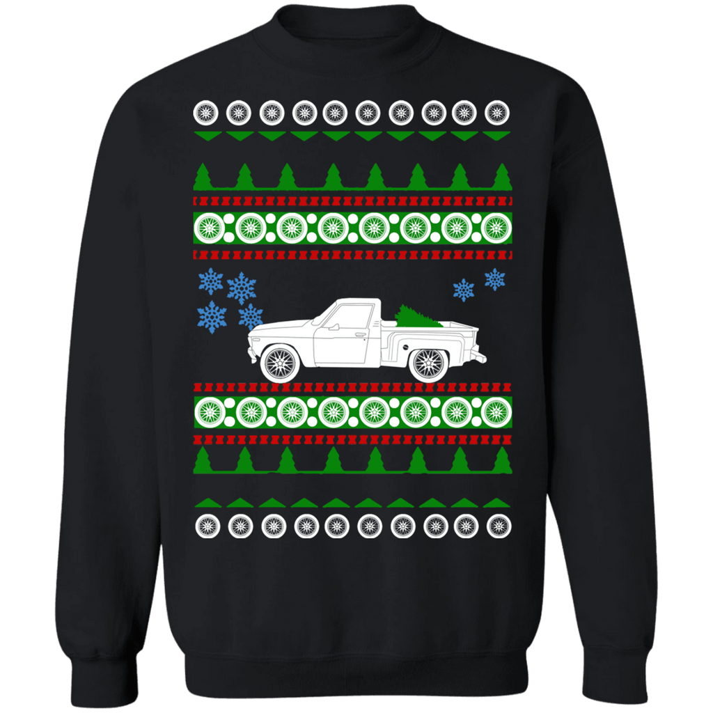 Pick Up Truck Chevy LUV Step Side 1976 Ugly Christmas Sweater sweatshirt