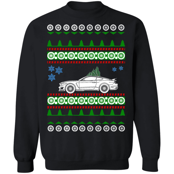 Ford Mustang GT350R Ugly Christmas sweater new tree