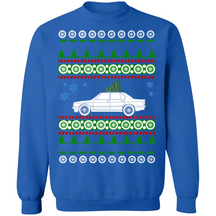 German Car Sedan BMW E28 M5 Ugly Christmas Sweater Sweatshirt sweatshirt