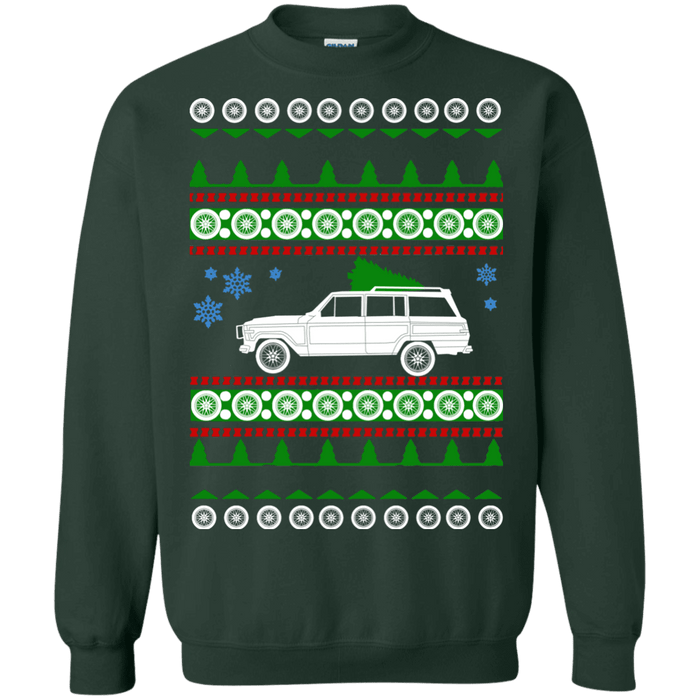 off road american vehicle Grand Wagoneer 1989 ugly christmas sweater sweatshirt