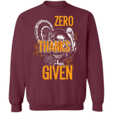 Zero Thanks Given Ugly thanksgiving turkey sweater