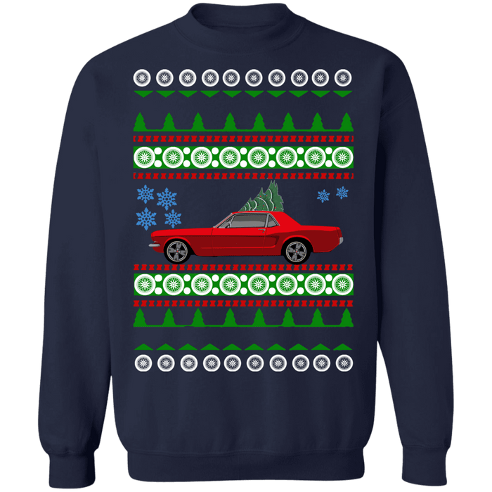 Ford Mustang 1965 Coupe Ugly christmas Sweater