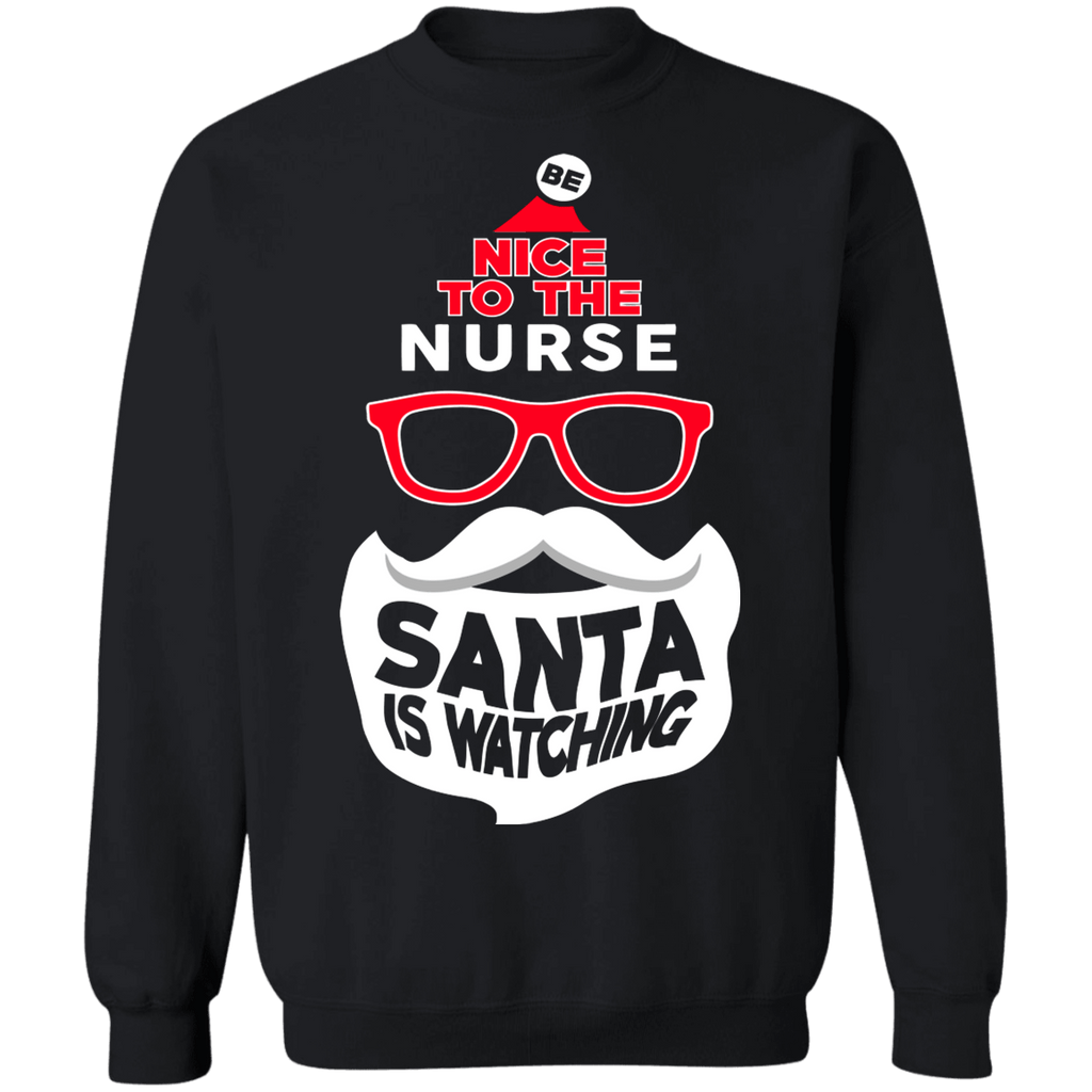 Be Nice to the Nurse Ugly Christmas Sweater Sweatshirt