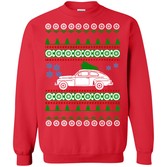 Swedish Car like a  PV544 Ugly Christmas Sweater with special wheels sweatshirt