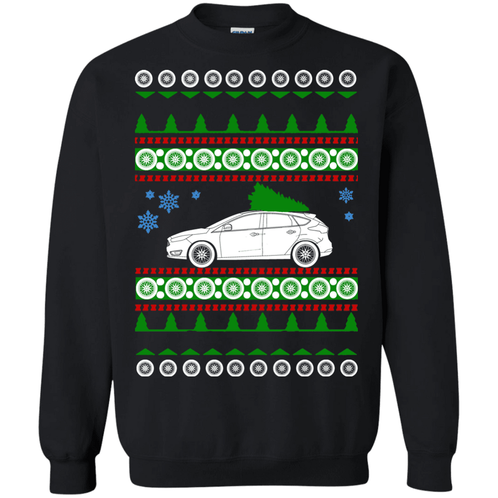 Ford Focus ST 4 Door Ugly Christmas Sweater sweatshirt 2015