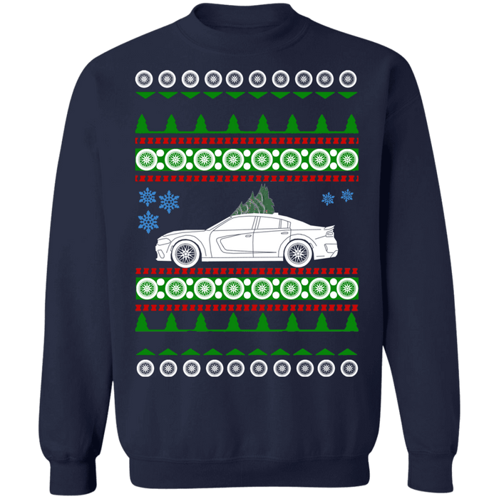 2021 american car or truck like a  Charger SRT Hellcat Redeye Ugly Christmas Sweater