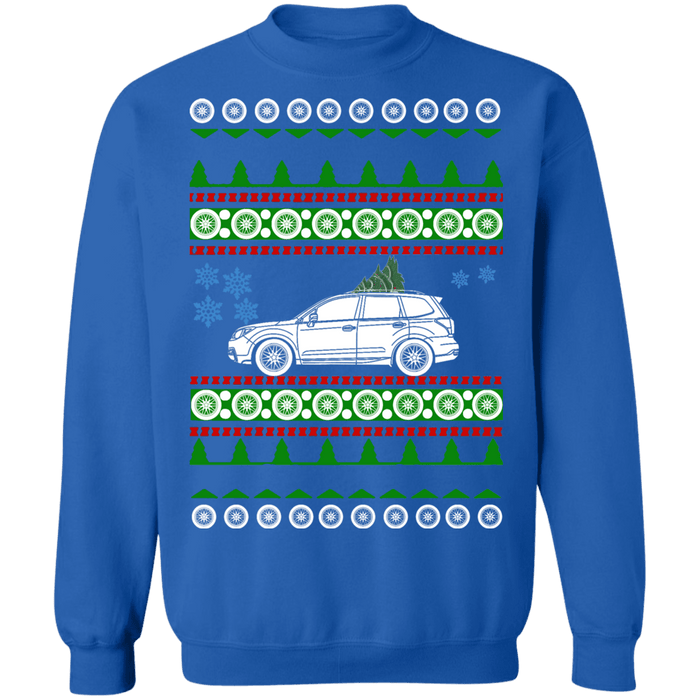 Car like 4th gen Japanese Car Forester Ugly Chrismas sweater 2015