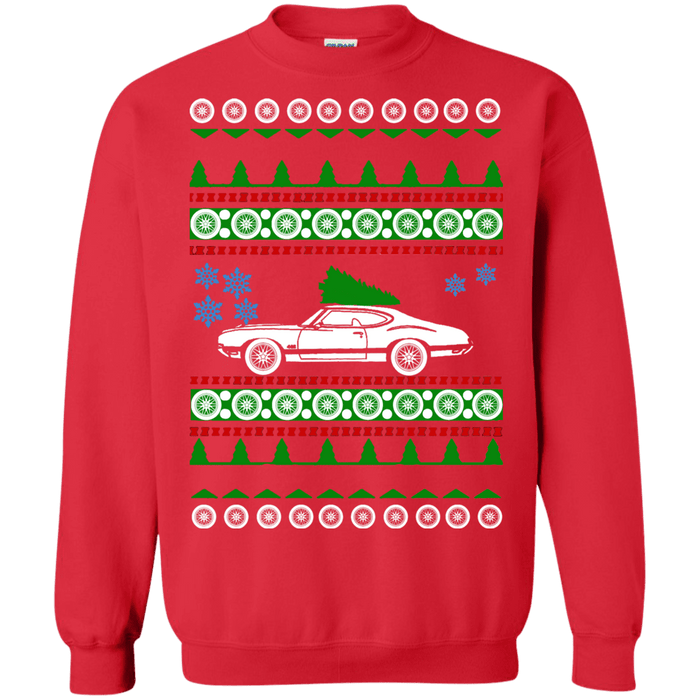 Oldsmobile 442 Ugly Christmas Sweater sweatshirt V1