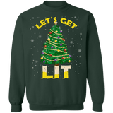 Holiday Ugly Christmas Sweater Let's Get Lit