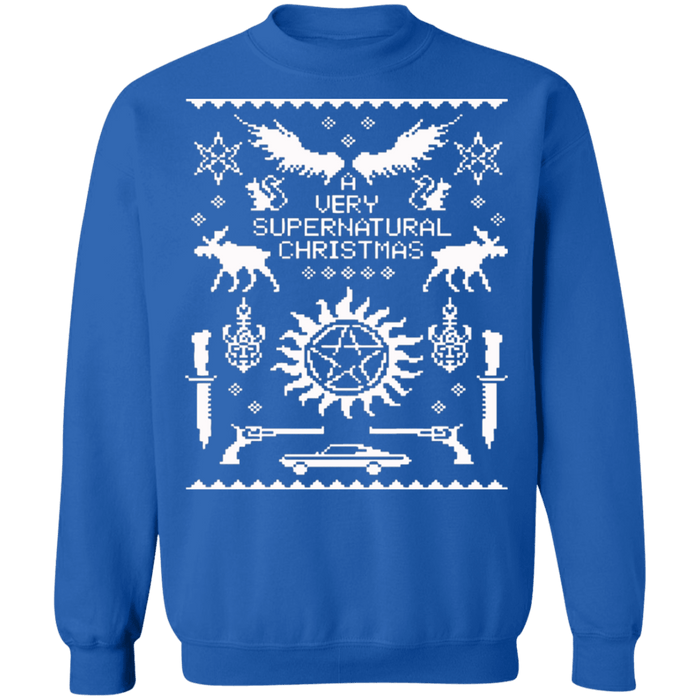 A very supernatural ugly christmas sweater sweatshirt