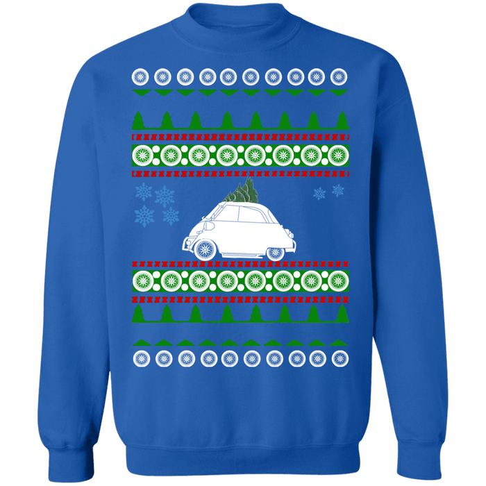 BMW Isetta Ugly Christmas Sweater new tree