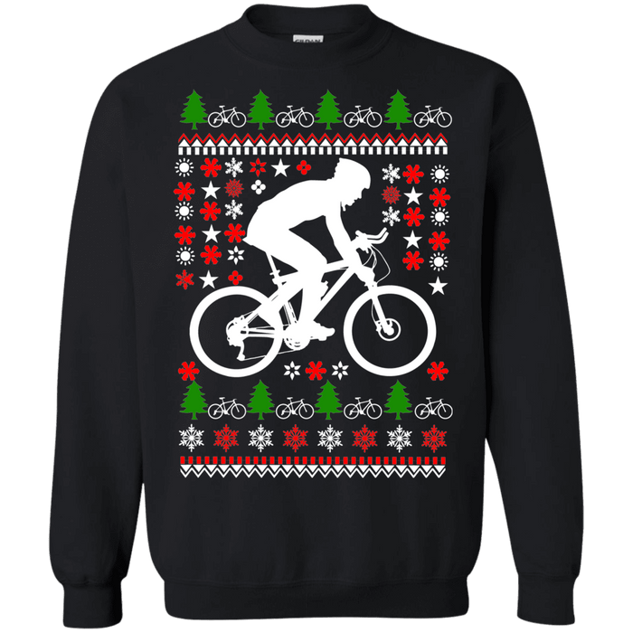 Mountain Biking Ugly Christmas Sweater version 3 sweatshirt