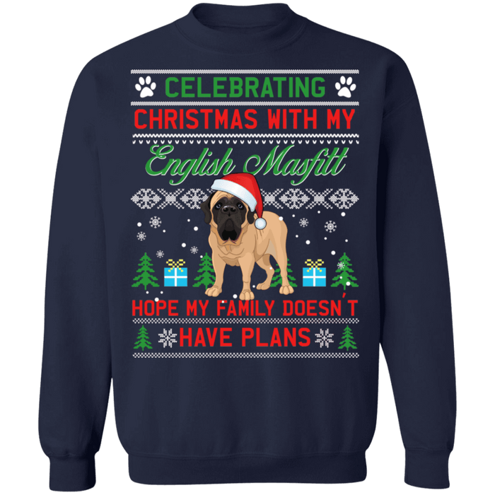 English Mastiff Ugly Christmas Sweater sweatshirt