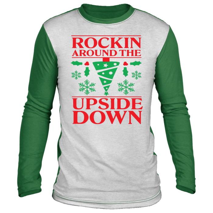 Upside Down Eleven Color Block Ugly Christmas Sweater sweatshirt