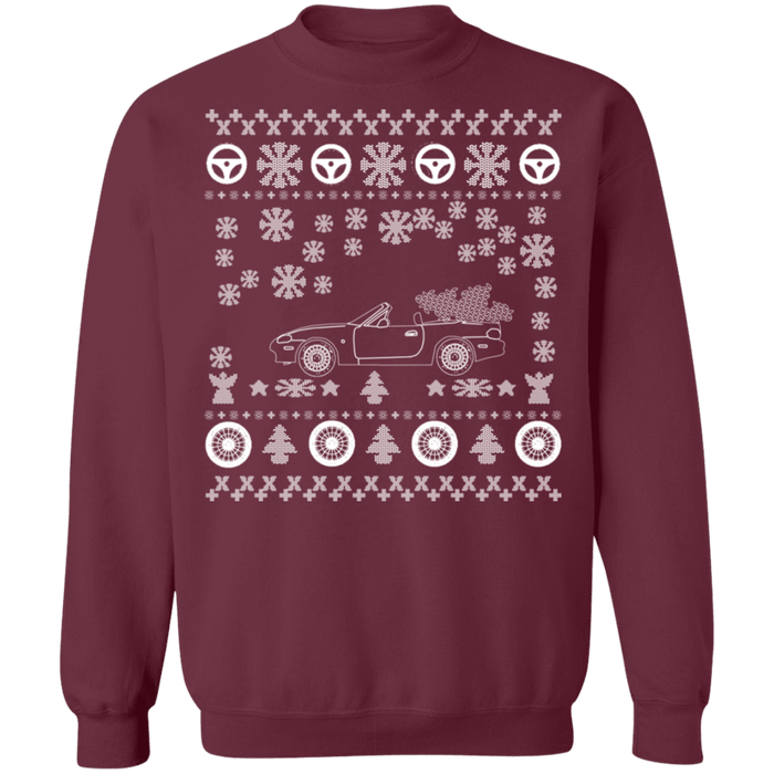 Mazda Miata NB v2 ugly christmas sweater