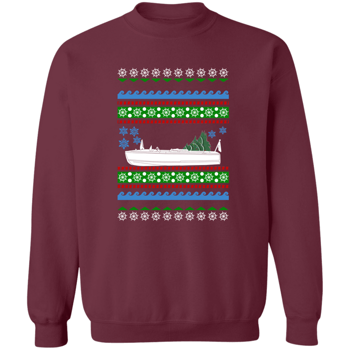 Speed Boat like Chris Craft Ugly Christmas Sweater Sweatshirt