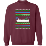 Speed Boat like Chris Craft Ugly Christmas Sweater Sweatshirt