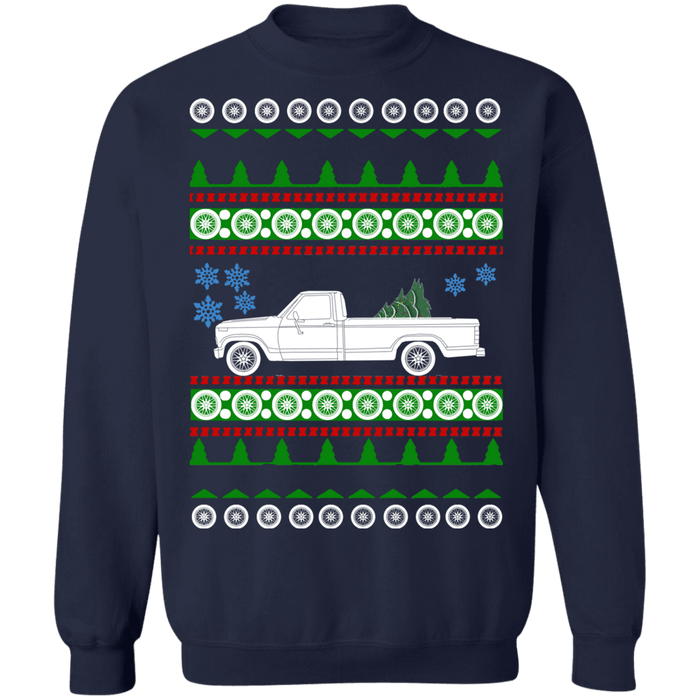 Truck 1984 Ford F150 ugly christmas sweater