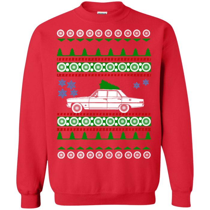 Chevy Nova II 2 1966 Ugly Christmas Sweater sweatshirt