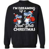 I'm Dreaming of a Great White Christmas Ugly Sweater Shark sweatshirt