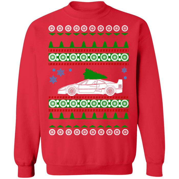 Super Car F40 Ferrari ugly christmas sweater sweatshirt