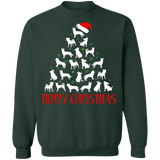 Dog christmas tree funny ugly christmas sweater sweatshirt