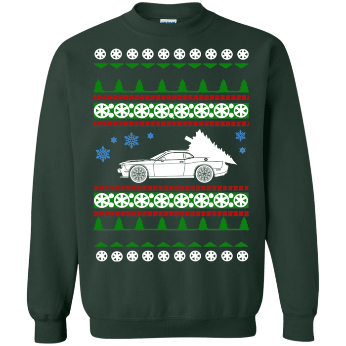 american car or truck like a  Challenger SRT Hellcat Ugly Christmas Sweater sweatshirt