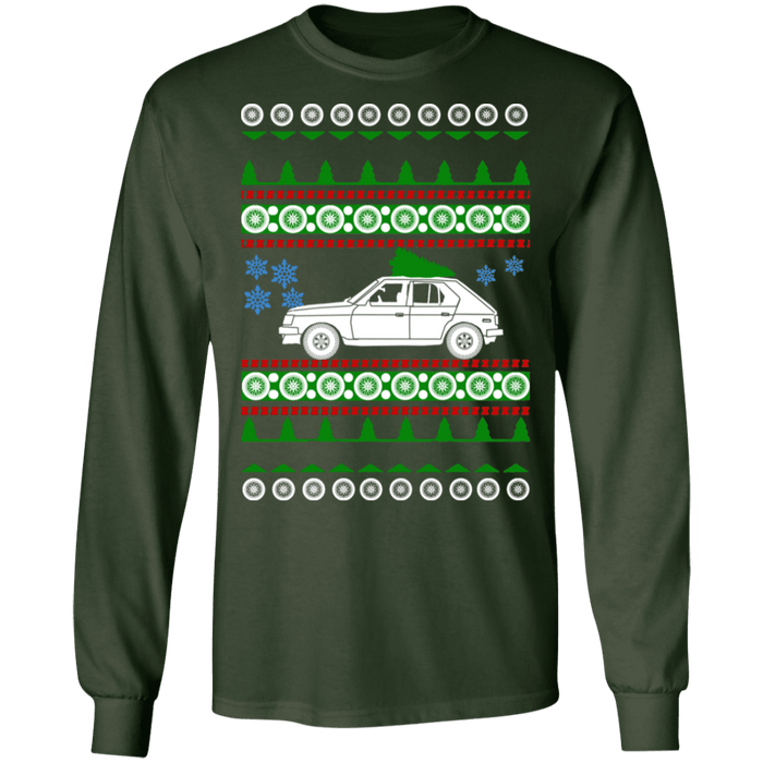 american car or truck like a  Omni GLH turbo Ugly Christmas Sweater Long Sleeve t-shirt sweatshirt