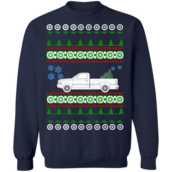 2nd gen american car or truck like a  Ram Ugly Christmas Sweater 1994