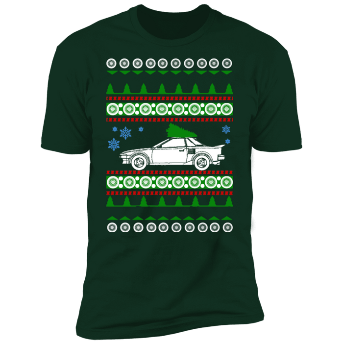 Toyota MR2 1988 Ugly Christmas Sweater T-shirt