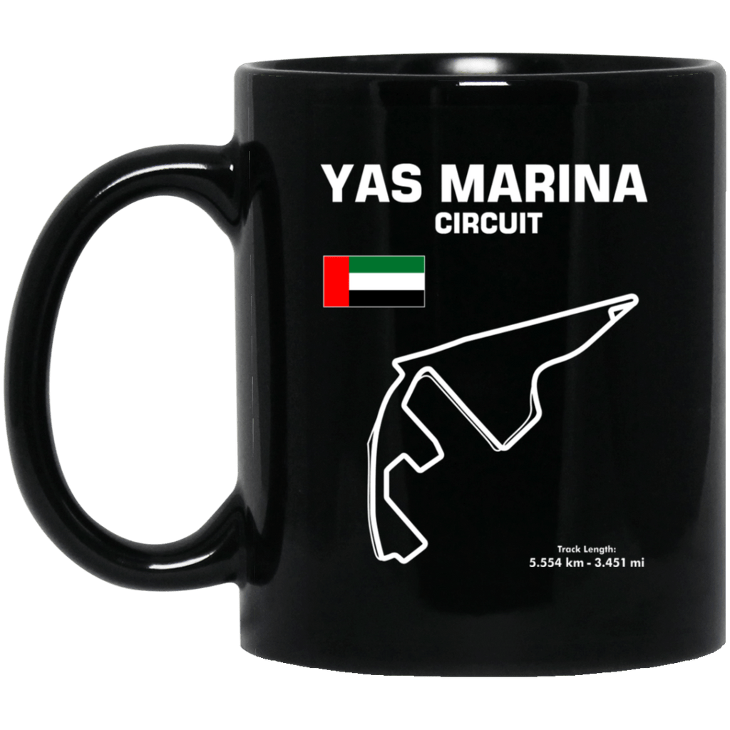 Track Outline Yas Marina Circuit Coffee Mug