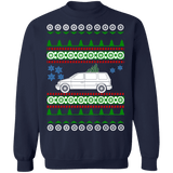 american car or truck like a  caravan 1st gen ugly christmas sweater