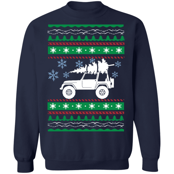 off road american vehicle Ugly Christmas sweater