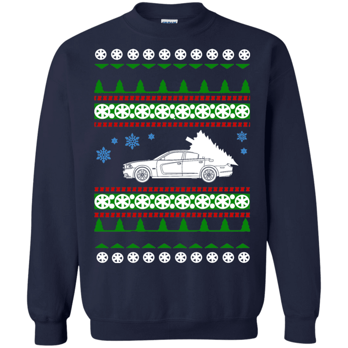 american car or truck like a  Charger SRT Hellcat Ugly Christmas Sweater sweatshirt