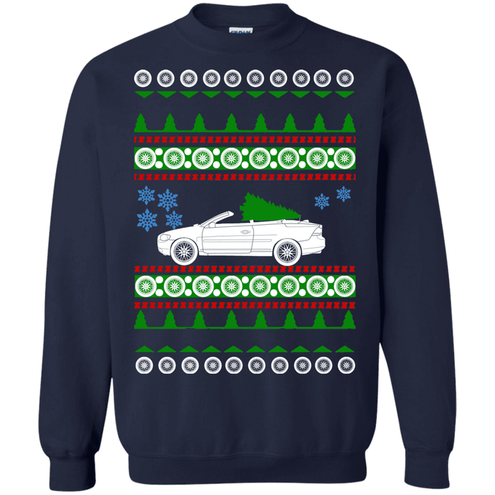 Swedish Car like a  C70 Convertible Ugly Christmas Sweater sweatshirt