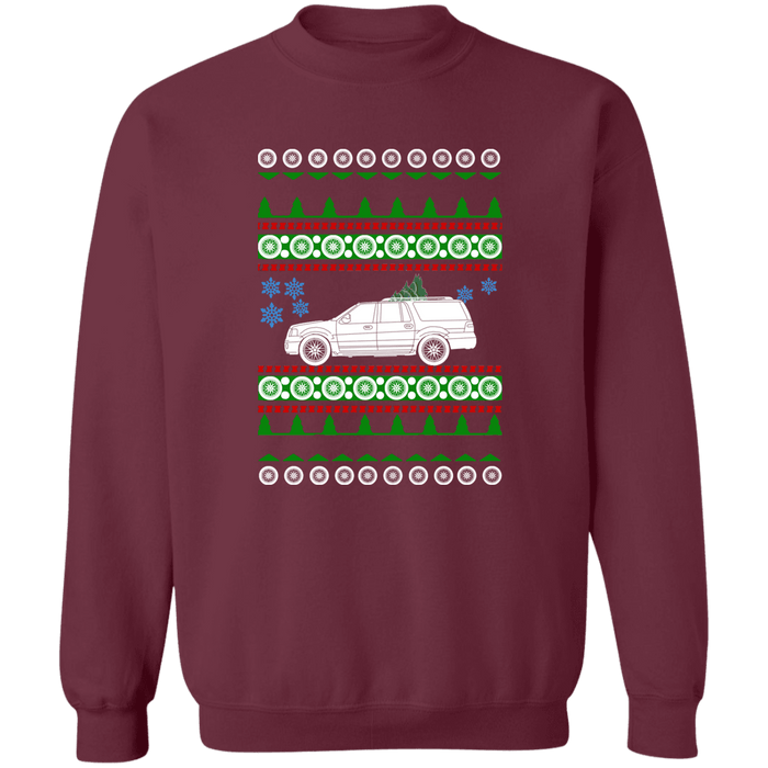 3rd gen Ford Expedition  Ugly Christmas Sweater Sweatshirt