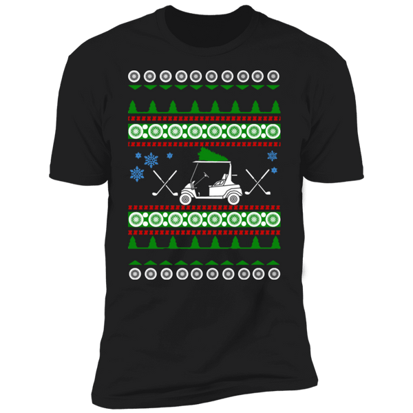 Golf Cart Ugly Christmas T-shirt