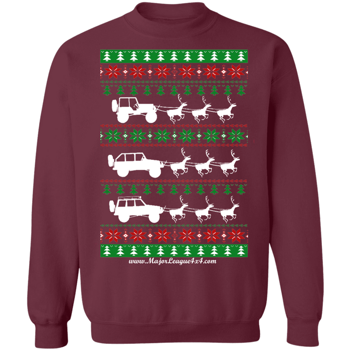 Merry off road american vehiclemas off road american vehicle Ugly Christmas Sweater v4