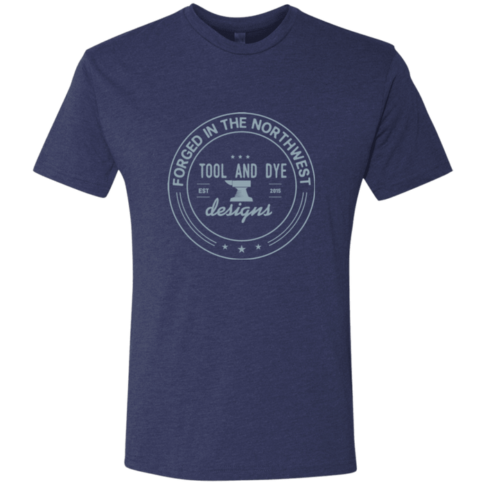 Tool and Dye Forged gray logo mens tri-blend