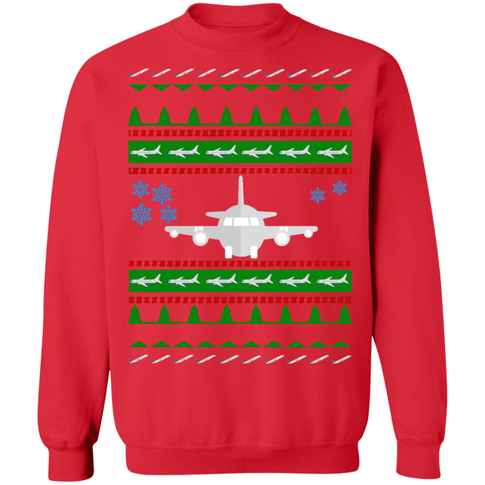 Commercial Airplane Ugly Christmas Sweater other colors