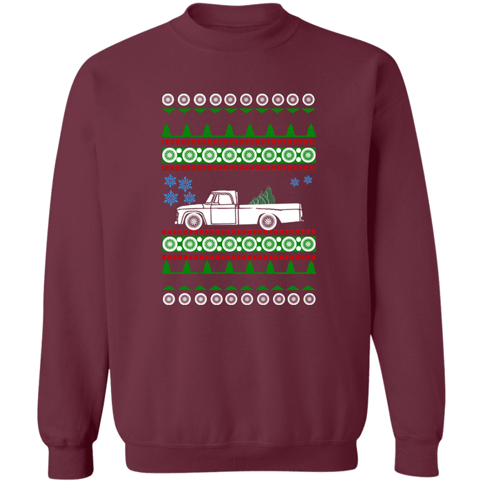 truck like a D100 1st gen 1964 Ugly Christmas Sweater Sweatshirt