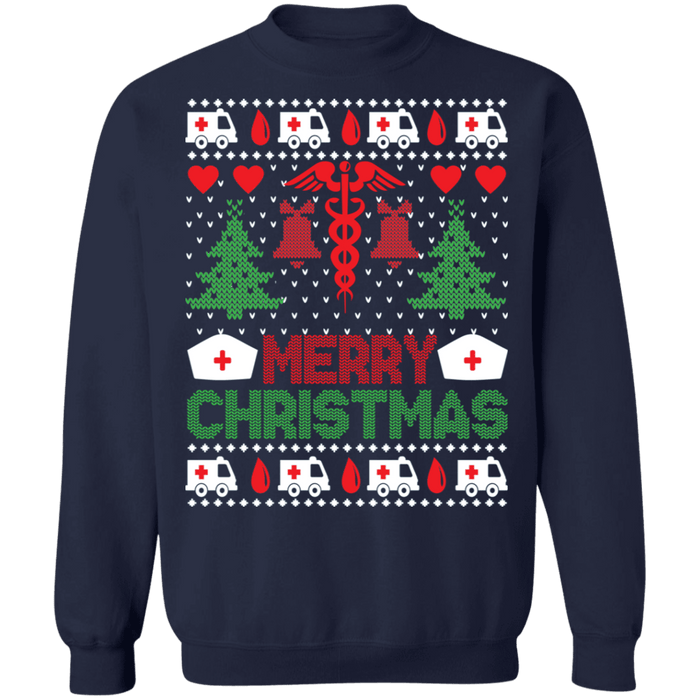 Nursing Nurse Holiday Ugly Christmas Sweater sweatshirt