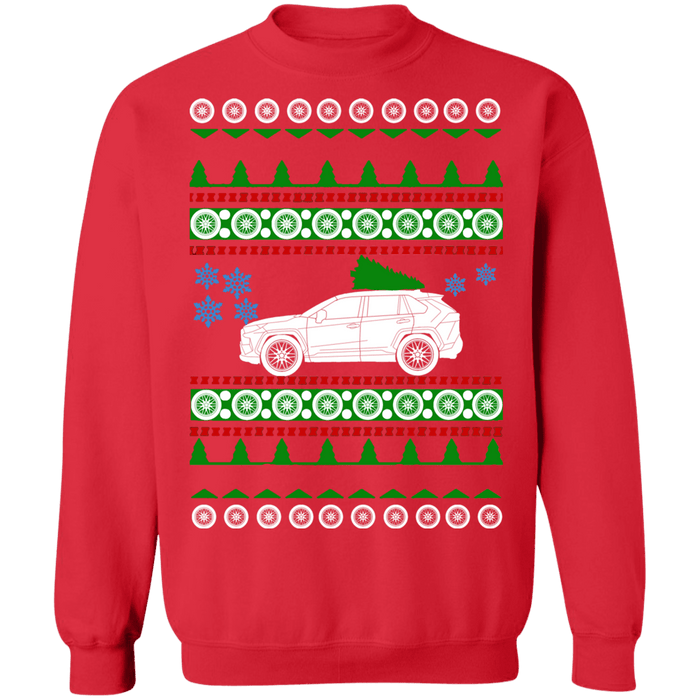 SUV Ugly Christmas Sweater RAV4 Toyota 2019 5th generation sweatshirt