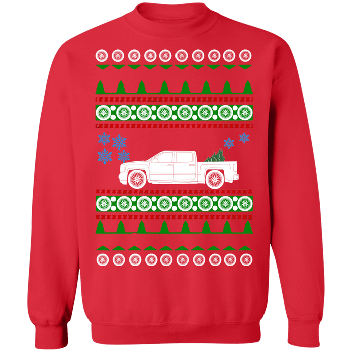 Truck like a 2016 Chevy Crewcab Short bed Ugly Christmas Sweater Sweatshirt