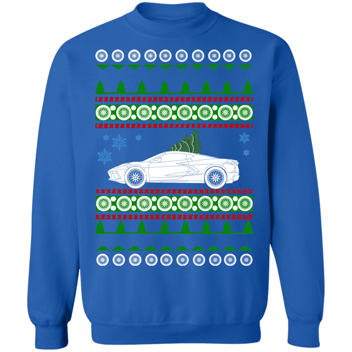 Corvette C8 2020 Mid Engine Ugly Christmas Sweater sweatshirt