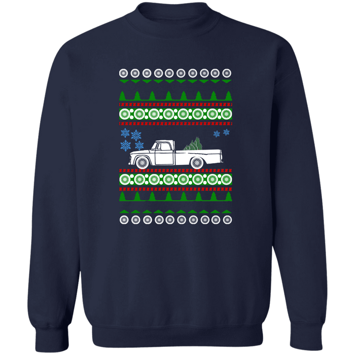 truck like a D100 1st gen 1964 Ugly Christmas Sweater Sweatshirt